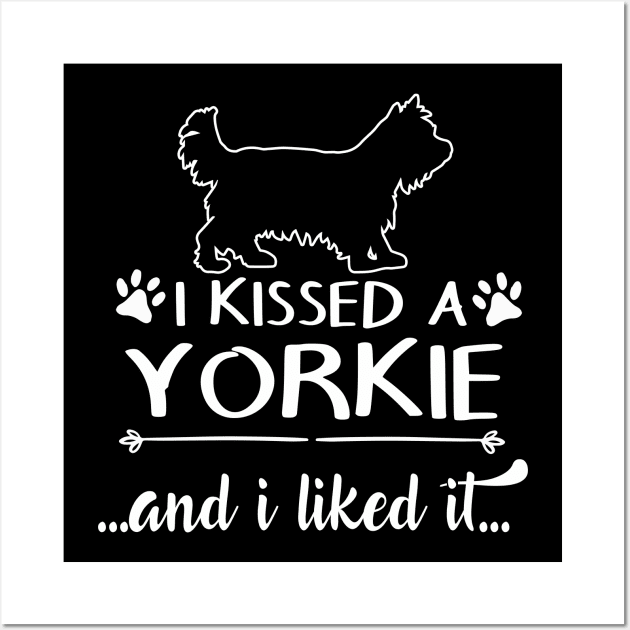 I Kissed A Yorkie Wall Art by LiFilimon